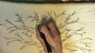 DIY wood burned family tree [upl. by Inger618]