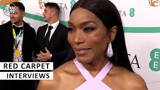 Angela Bassett BAFTAs 2023 Red Carpet Interview  Black Panther Wakanda Forever [upl. by Nohtahoj]