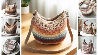 45 AMAZING CROCHET SLING BAG FOR WOMEN IDEAS  Crochet Ideas [upl. by Adim]