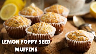 Easy Lemon Poppy Seed Muffins [upl. by Shaum]