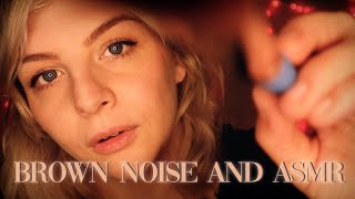 ASMR Face Touching and 432hz Brown Noise for DEEP Relaxation NO TALKING 😴 [upl. by Elitnahc]