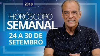 HORÓSCOPO SEMANAL 24 a 30 de Setembro de 2018  João Bidu [upl. by Bergin]