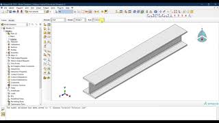 04 ABAQUS Tutorial Creating a shell part  Ishaped beam [upl. by Settera]