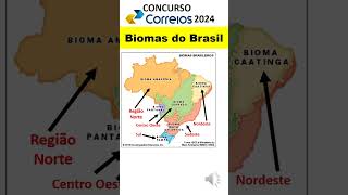 4  Questão sobre Biomas do Brasil  Aspectos físicos do Brasil e meio ambiente no Brasil  Correios [upl. by Jaal]