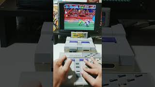 TESTANDO O ARCADE PAD COM TMNT IV DE SNES supernintendo videogames retrogaming [upl. by Bergmann379]