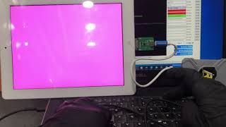 Ipad 2 iCloud unlocked without opening the ipad using irepair P10 box at iMaster Iphone repair lab [upl. by Barbarese477]