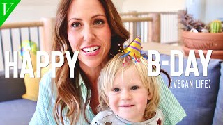 VEGAN Family Life VLOG  Eli’s 2nd Birthday  Vegan Party Food  Breastfeeding amp CoSleeping Update [upl. by Alag649]