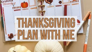 Thanksgiving 2024 Plan With Me  Ohuhu Paper Friendly Brush Marker Review Checklist Happy Planner [upl. by Harriette]