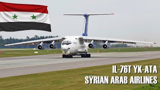 IL76 YKATA Syrian Arab Airlines UMMS 250919  Bonus Landings [upl. by Kyte368]