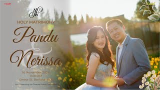 Pandu amp Nerissa Holy Matrimony [upl. by Laetitia]