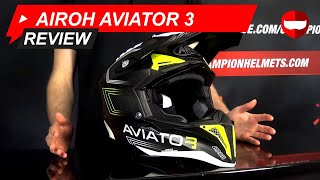 Airoh Aviator 3 Full Face Helmet Video Review  ChampionHelmetscom [upl. by Kablesh626]