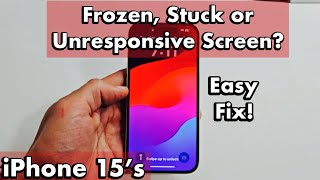 iPhone 15s Frozen Unresponsive or Stuck Screen FIXED [upl. by Batty]