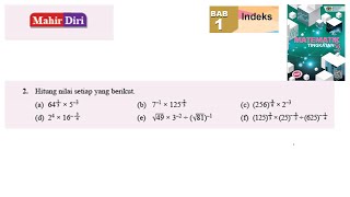 KSSM Matematik Tingkatan 3 Bab 1 indeks hitung nilai mahir diri no2 cabaran dinamis buku teks [upl. by Nnairret5]