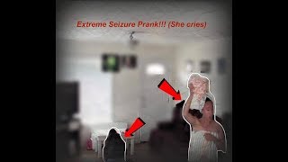 Extreme Seizure Prank She cries [upl. by Kinson767]