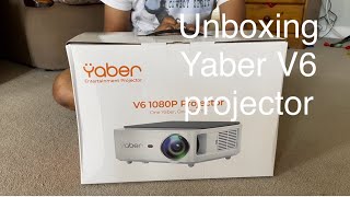 Unboxing Yaber V6  Projector  Home theater  Bluetooth  Wireless  Home cinema [upl. by Studley]