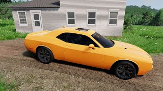 Dodge Challenger SXT  OffRoad Gameplay  BeamNG Drive [upl. by Naahsar]