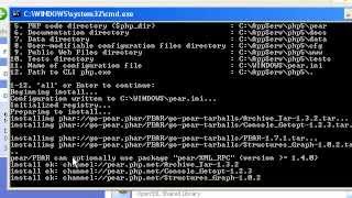 installing pear on localserver appserv 2510 [upl. by Nuahsar402]