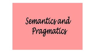 Semantics vs Pragmatics in HindiUrdu [upl. by Enaelem]