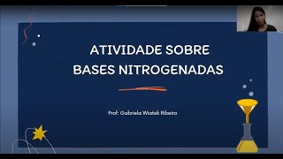 Exercícios sobre bases nitrogenadas [upl. by Kcirdorb]