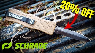 Schrade Uproar OTF Knife And 20 OFF Discount to Schrade [upl. by Annovy]