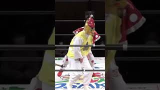 大阪プロレス公式YouTube えべっさん＆大坂丈一郎 vs くいしんぼう仮面＆大阪万博マシーン④ プロレス 大阪名物 ナニワ [upl. by Ylrahc]