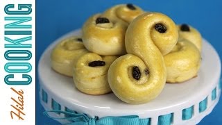 How to Make Lussekatter  Swedish Saffron Buns  Hilah Cooking [upl. by Hsaniva]