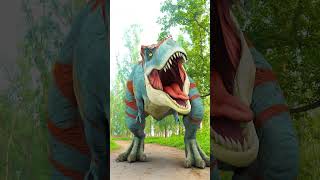 Trex Vs Raptor Dinosaur Chase Fight [upl. by Iridis]