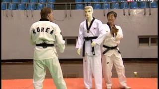 Taekwondo Step by Step Ep037 Dwichagi 뒤차기 ppodeochagi 뽑더차기 Huryeochagi 후려차기 Naeryeochagi 내려차기 [upl. by Votaw292]