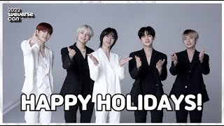 Weverse Con Happy Holidays Message from TXT [upl. by Lebam114]