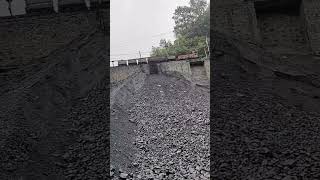 The process of unloading coal from a small coal train [upl. by Slorac]