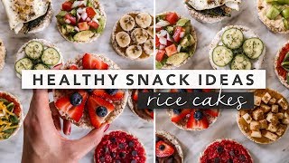 Easy Healthy Snack Recipes to To Try Today with Rice Cakes  by Erin Elizabeth [upl. by Yahc]