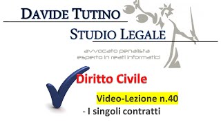 I singoli contratti  lezione sostituita dalla 401 [upl. by Inglis628]