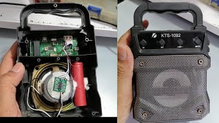 How to repair kts 1092 Bluetooth mp3 player in Urdu hindi [upl. by Anitsirhc674]