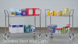 Stainless Steel Wire Carts [upl. by Nylacaj]