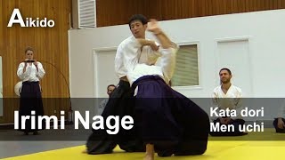 Aikido  Irimi Nage Kata Dori Men Uchi Shirakawa Ryuji shihan [upl. by Pacifica588]