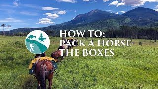 How to pack a horse the boxes [upl. by Paten]