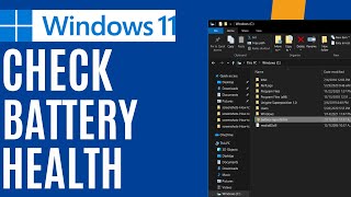 How To Check Laptop Battery Health In Windows 11 10 8 7 [upl. by Jock]