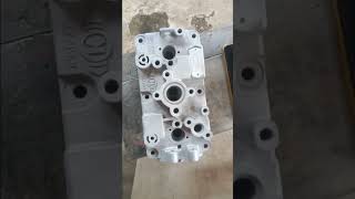 Sandblasting Vapor Blasting Scania Compressor Block Head [upl. by Jaye38]