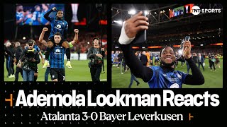 quotBEST NIGHT OF MY LIFEquot 😁  Ademola Lookman  Atalanta 30 Bayer Leverkusen  Europa League Final [upl. by Gurango746]