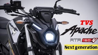 Tvs apache rtr 160 4v next generation model launch in India 2024  features price  tvs apache rtr [upl. by Eggleston559]