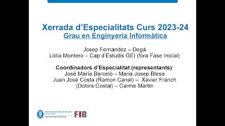 Xerrada despecialitats curs 20232024 [upl. by Ferretti688]