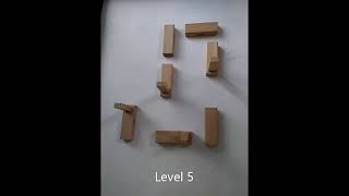 VID189My Jenga block game levels 1  6 [upl. by Atselec]