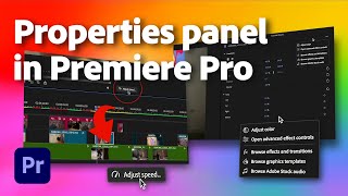 Properties Panel  Whats New in Premiere Pro beta  Adobe Video [upl. by Emilie]