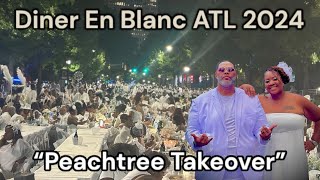 Diner En Blanc ATL 2024 debatl PeachtreeTakeover DinerEnBLancAtlanta [upl. by Ardnekahs]