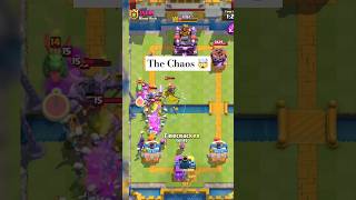 The Chaos 🤯  clash royale gameplay  shorts battleroyale supercell [upl. by Naujed443]