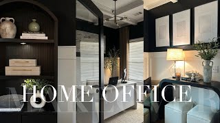 HOME OFFICE MAKEOVER  DECORATE WITH  EASY DIY HOME DECOR [upl. by Thorin]