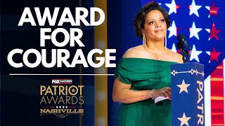 Business owner honored with Award for Courage at the 2023 Patriot Awards [upl. by Early]