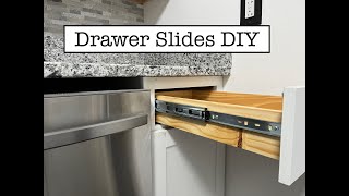 How to Install Soft Close Drawer Slides  Soft Close Kitchen Cabinet Upgrades [upl. by Oidgime803]