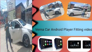 Hyundai Verna16 Car Android Player Fiting Video [upl. by Maiga]