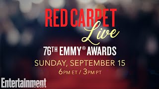 LIVE at The 76th Emmy Awards Red Carpet  Entertainment Weekly [upl. by Arihsan]